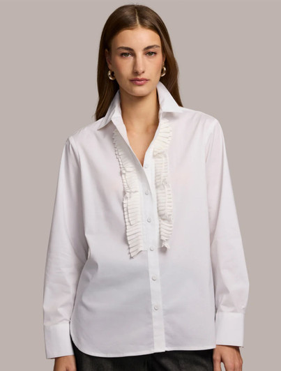 Womens Tuxedo Style Blouse
