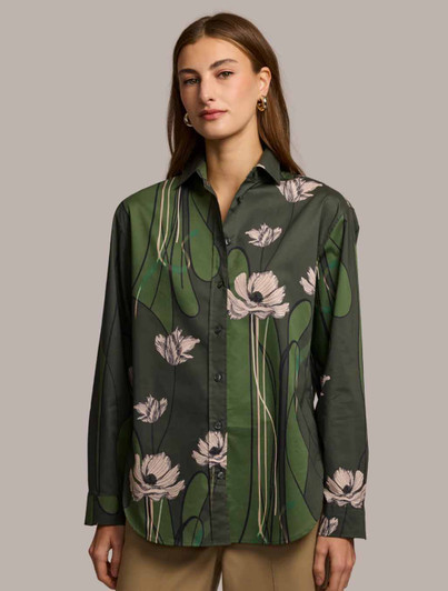 Halsey Floral Print Blouse Hinson Wu