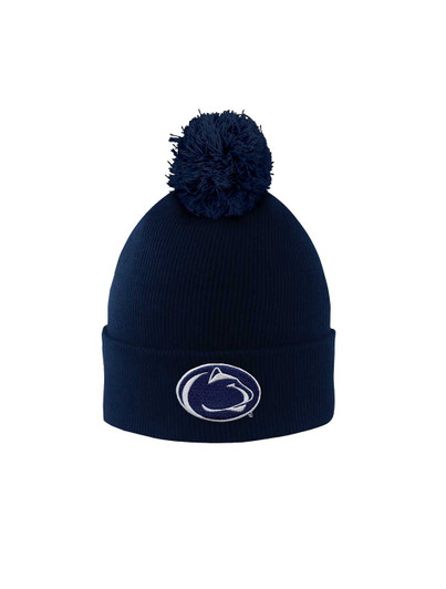 Penn State Navy Womens Pom Hat