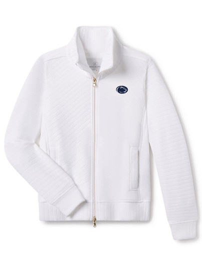 Womens White Penn State Quilted Jacket Fairway & Greene
