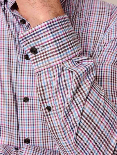 Johnnie-O Mens Plaid Shirt Adelson JMWL101370