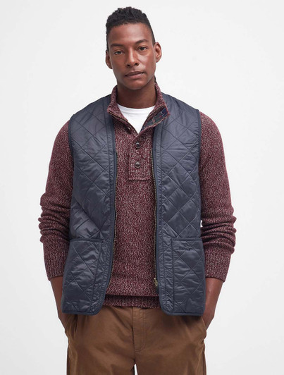 Polarquilt Waistcoat Zip-In Liner Barbour Navy