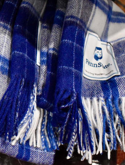 Penn State Navy Plaid Scarf