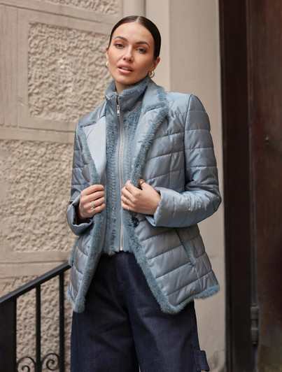 Nylon Jacket with Detachable Mink Bodice DiOMi