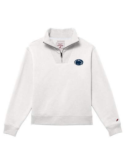 Womens White Penn State Quarter Zip