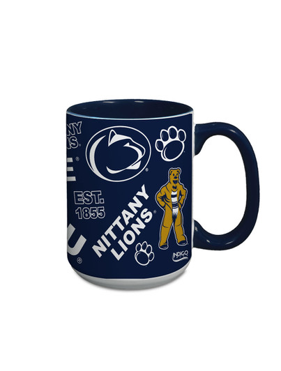 Penn State Logo Medley Mug Indigo Falls