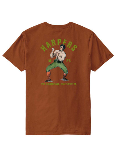 Harper's Varsity Club Orange Boxer T-Shirt