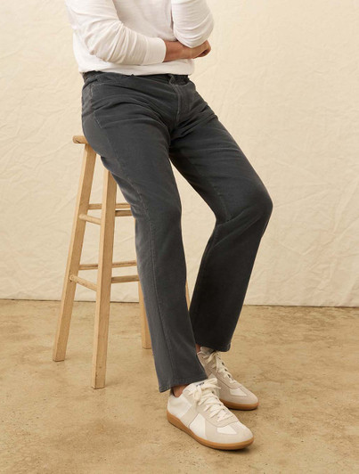 Stretch Terry Corduroy Five Pocket Pant Faherty Steel River