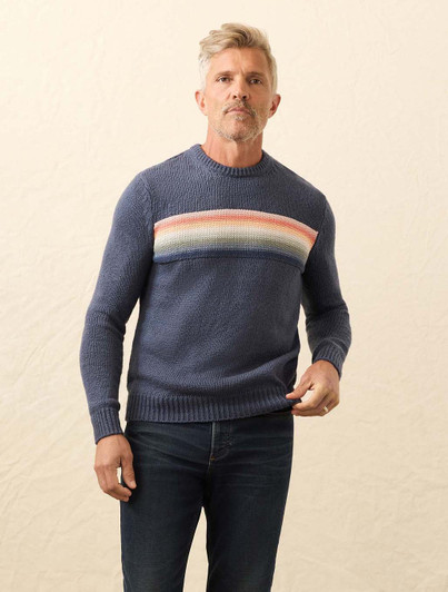 Heirloom Crewneck Stripe Sweater Faherty