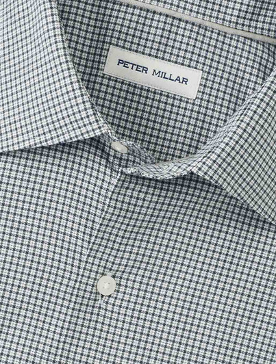 Mens Peter Millar Green Check Shirt
