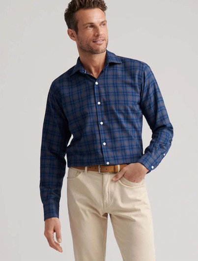 Bar Harbor Performance Flannel Sport Shirt Peter Millar