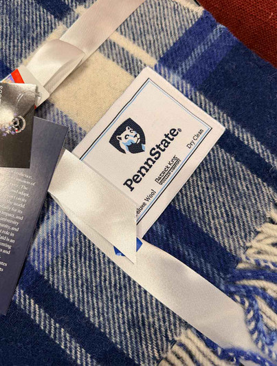 Penn State Tartan Blanket | Patrick King Woolens