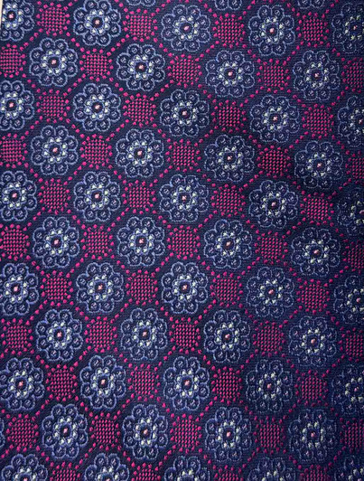 Purple Patterned Silk Tie | Harpers