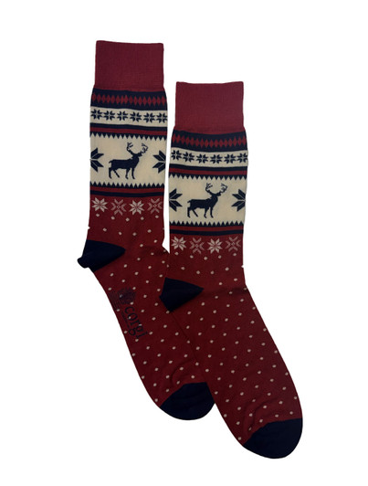 Fairisle Stag Socks | Corgi