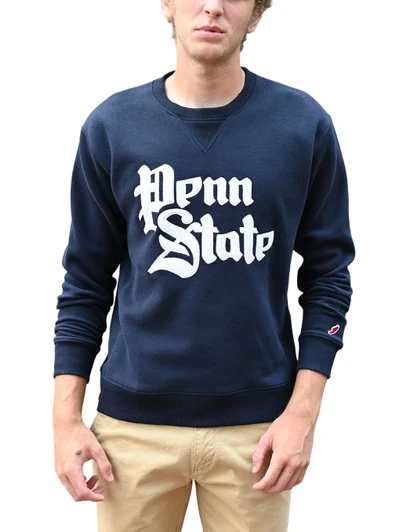 Penn State Vintage Letters Appliqué Crew Neck