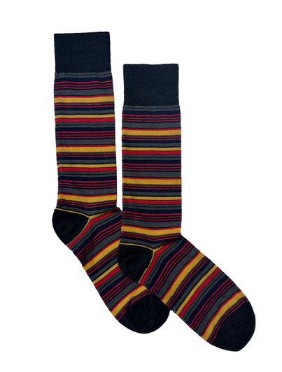Striped Wool Blend Socks | Harpers