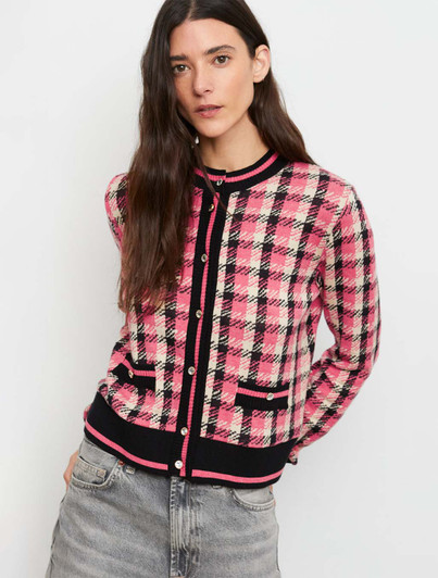 Kamet Plaid Button Front Sweater | Aldo Martins