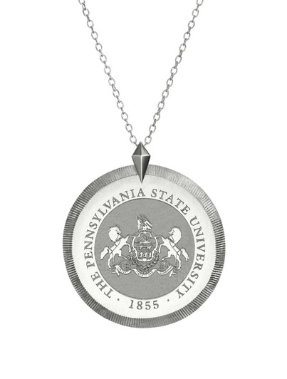 Womens Penn State University Silver Seal Necklace