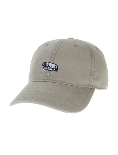 Penn State Khaki Lion Shrine Hat by Legacy, cotton twill hat with embroidered Lion Shrine logo.