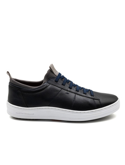 Cameron Navy Sheepskin Sneaker | Martin Dingman