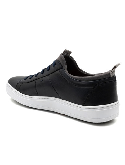Cameron Navy Sheepskin Sneaker | Martin Dingman