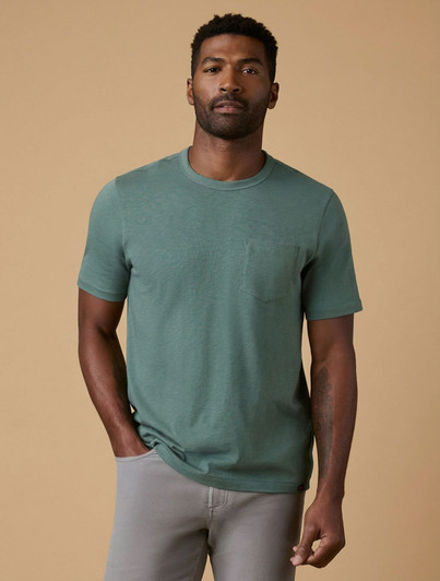 Sunwashed Pocket Tee Faherty Island Spruce