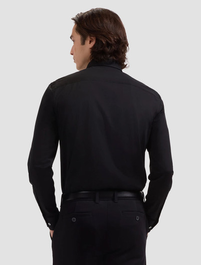 Bugatchi Devon OoohCotton Shirt Black Back