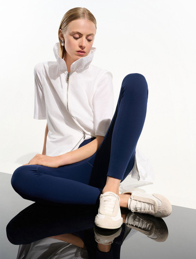 Zip Short Sleeve Jacket | Joseph Ribkoff