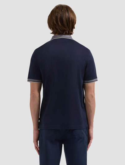 Back of Three Button Polo