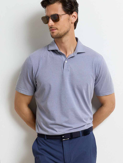 Albatross Diamond Pique Blend Polo | Peter Millar