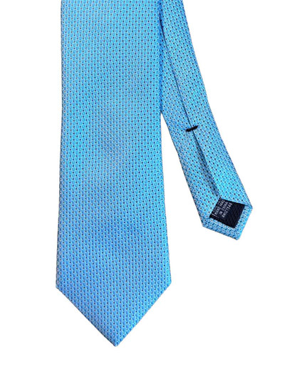 Light Blue Silk Patterned Tie Harpers