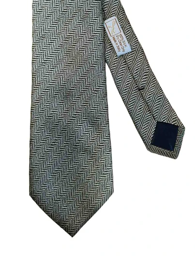 Golden Silk Herringbone Tie  S.T.E.P.