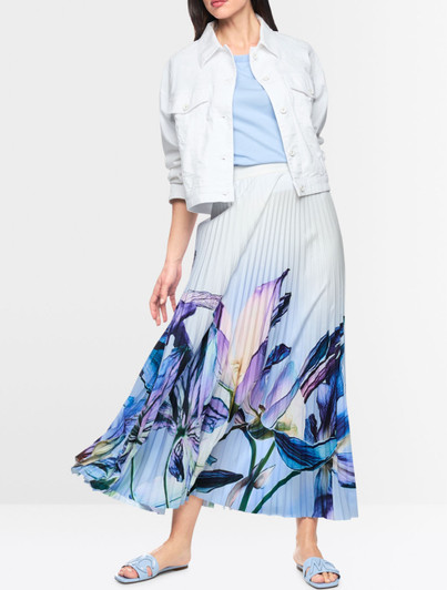 Pleated Floral Skirt | Marc Cain