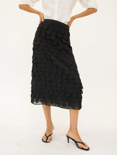 Chiffon Paillette Skirt | Janet Howard