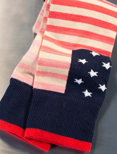 Space Dye American Flag Sock Harpers