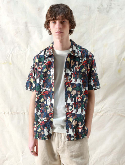 Busey Carnival Print Short Sleeve Shirt Far Afield