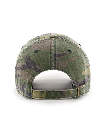Penn State camouflage hat, '47 Brand, green camo pattern, adjustable strapback, cotton twill cap.