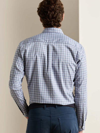 Back of Lite Plaid Sport Shirt