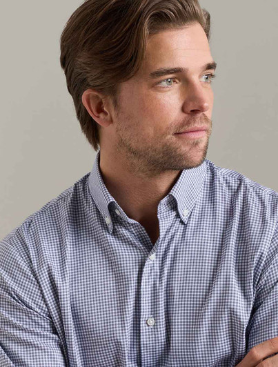 Peter Millar Lite Check- Sport Shirt