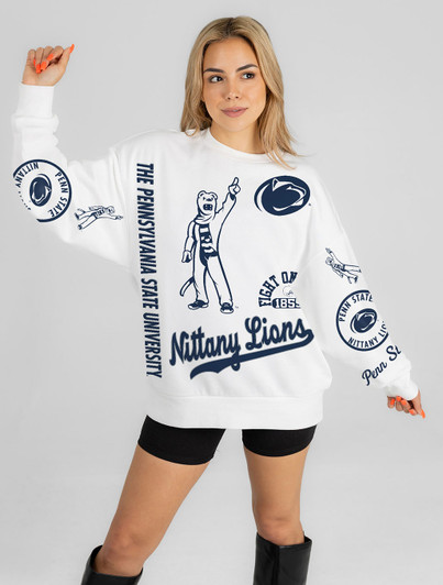 Penn State Mixed Logo Crew Neck | Gameday Couture