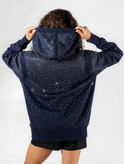 Back of Penn State Rhinestone Hoodie Gameday Couture