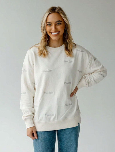 Penn State Script Embroidery Crewneck  Gameday Social