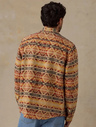 Back of Lehi Canyon Overshirt Faherty