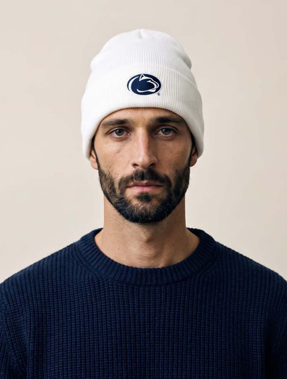 Penn State White Cuffed Beanie | Logofit