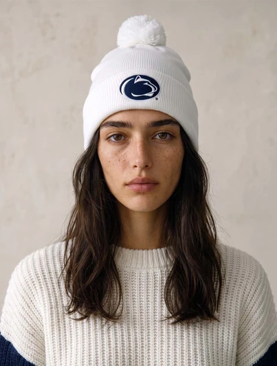 LogoFit Satin Lined Penn State Monroe White Hat