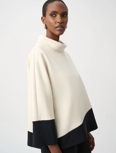 Joseph Ribkoff Scuba Jersey Color Block Trapeze Top