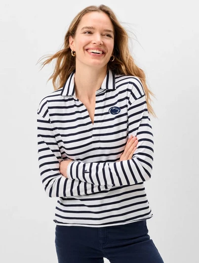 Penn State Louise Striped Tee | Johnnie-O