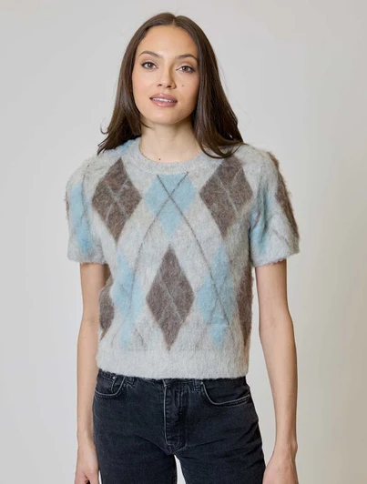Brushed Argyle Sweater Design History
