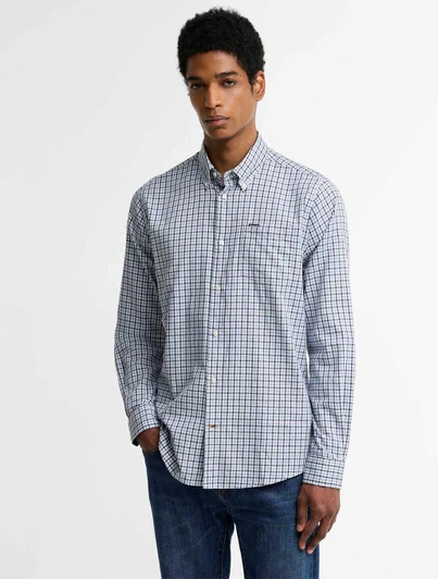 Padshaw Tailored Gingham Shirt Blue Barbour