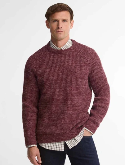 Horseford Crew Neck Sweater Barbour Mauve